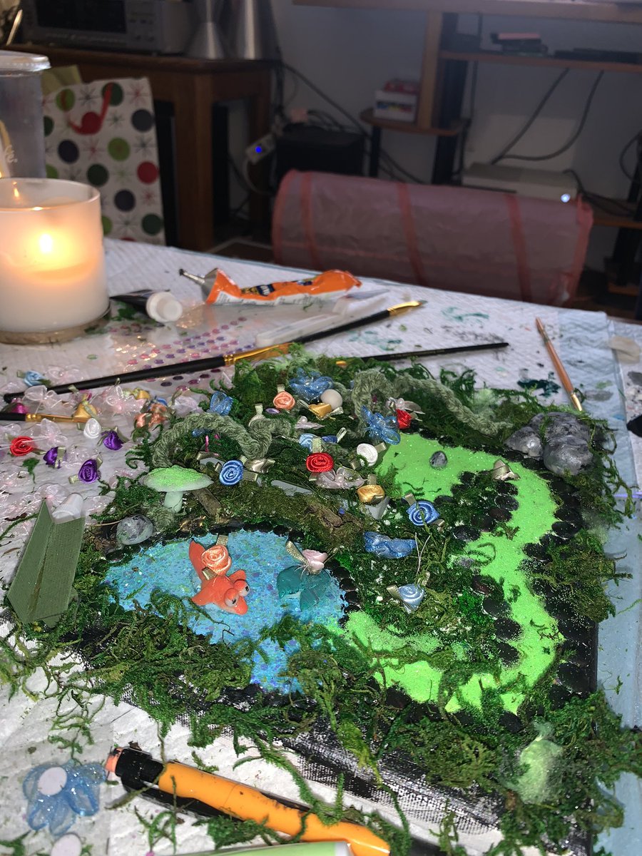 getting together with the ladies to make fever dream art