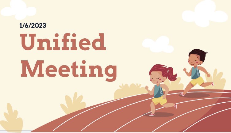 unified_wm's tweet photo. Hey everyone - we hope you’re enjoying your extended winter break ❄️ Today we would’ve had our meeting but it is being rescheduled to this Friday (1/6) during this first half a LEAP! We have a lot of new and important information to cover as we head into the new year! https://t.co/gnDcVadkT3