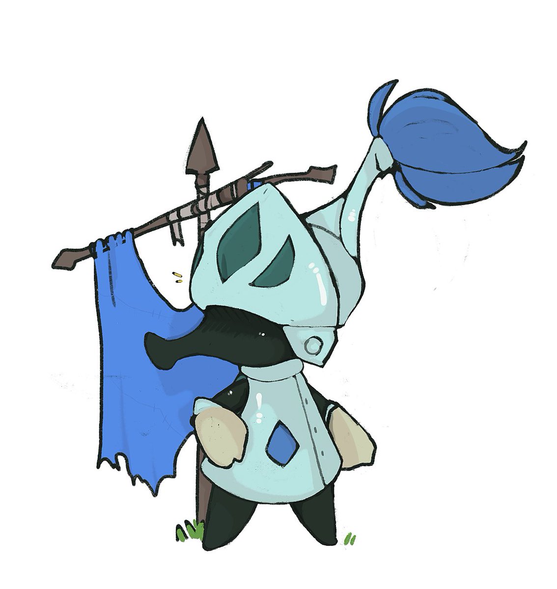 Doodle of a Whisperer, #WAVEN's look. 
I do wonder if they still have their little antenna ear-thingies under the hats. 
And what happened to Grampar!?