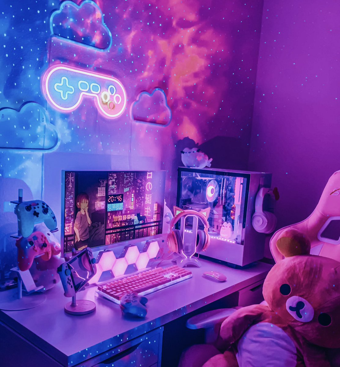 momodokii's tweet photo. evolution of my setup! c: https://t.co/GcGoYiQHC5