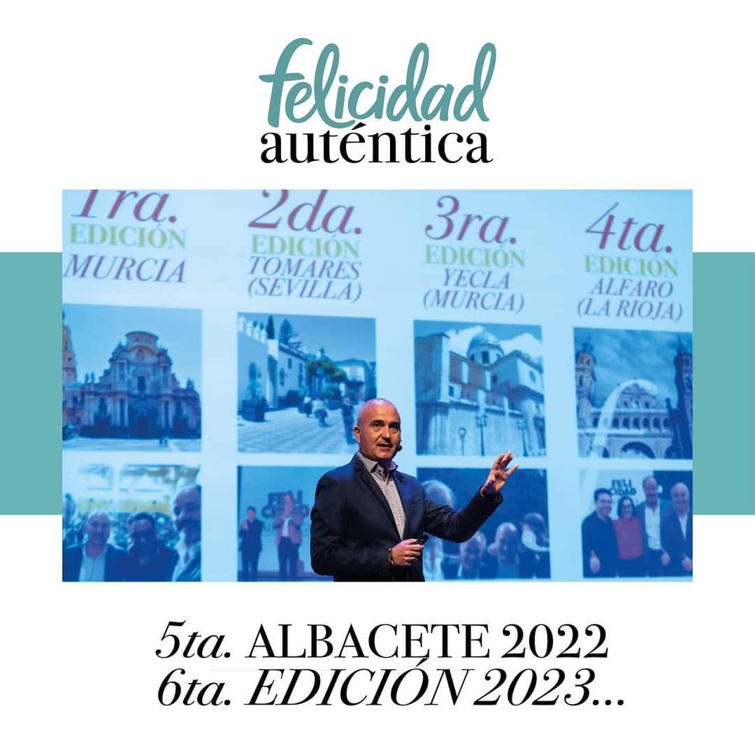 Llevamos ya 5 ediciones y más de 2000 personas nos han acompañado. Queremos seguir recorriendo España, ¿te sumas? Si quieres llevar el evento a tu ciudad ponte en contacto con nosotros. 
¿Dónde será la 6ª? 
<a href="/JMQuelle/">Juanma Quelle ®</a> <a href="/fabian_villena/">Fabián Villena</a> <a href="/lucio_fl/">Lucio Fernandez</a>
#felicidadautentica