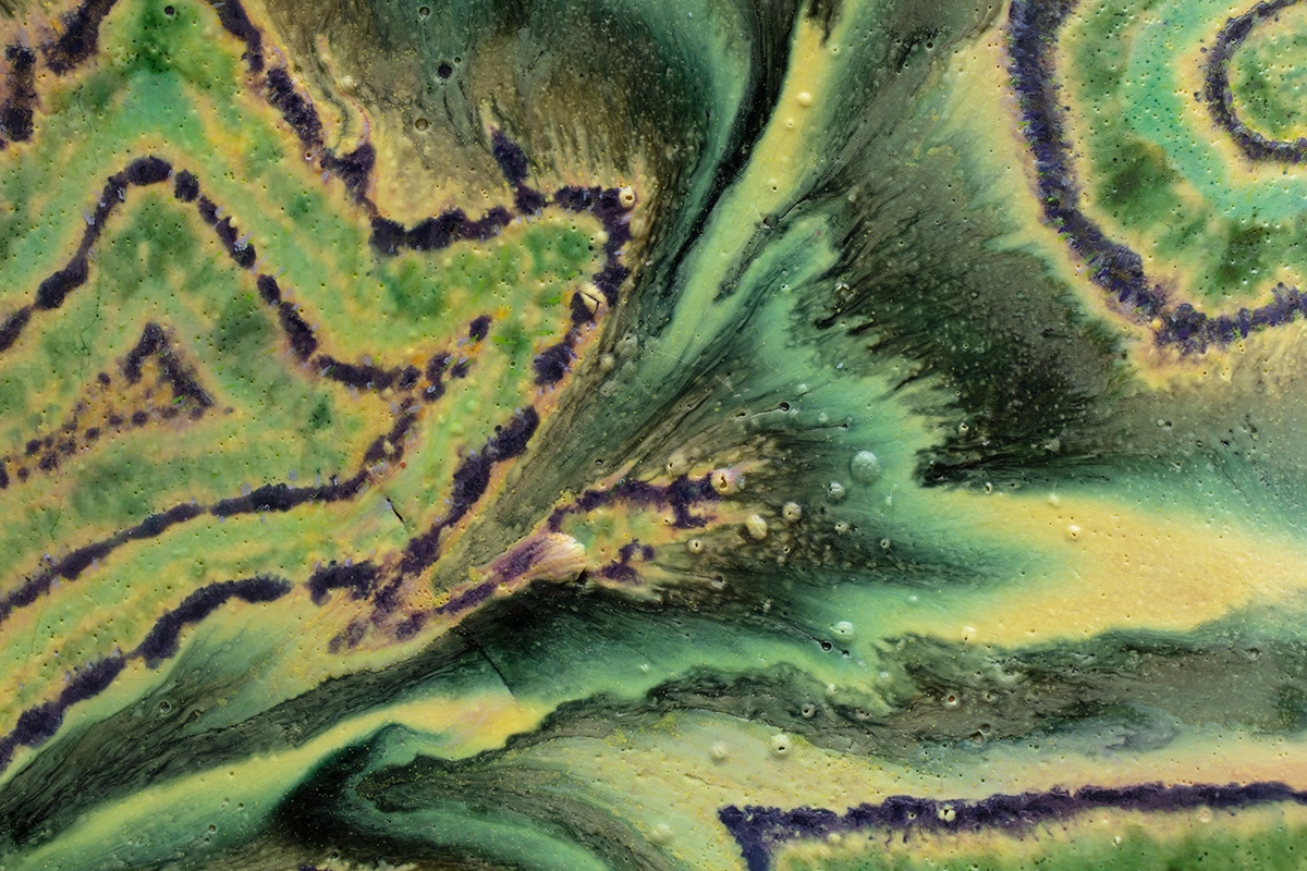 Registration is open for ‘Surface Treatment: Color and Glaze,’ Liz Larner’s Master Class workshop taking place August 7 – 11 at Anderson Ranch Arts Center in Snowmass Village, CO.⁠ ⁠ Click for details: bit.ly/3X7Ynl0 ⁠ Liz Larner, 'Gravity's motion' (detail)⁠, 2022