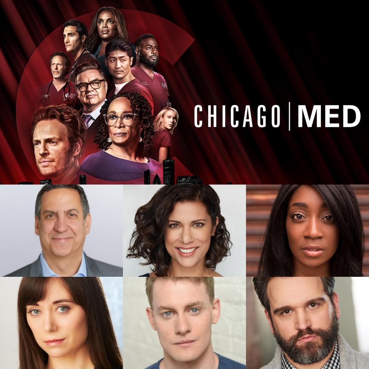 GrayTalentGroup's tweet photo. Chicago Med is back tonight and features Marc Grapey, Lorena Diaz, Daryn Harrell, Jesi Mullins, Liam Quealy and Joel Gelman! https://t.co/yRnKQEwMkK