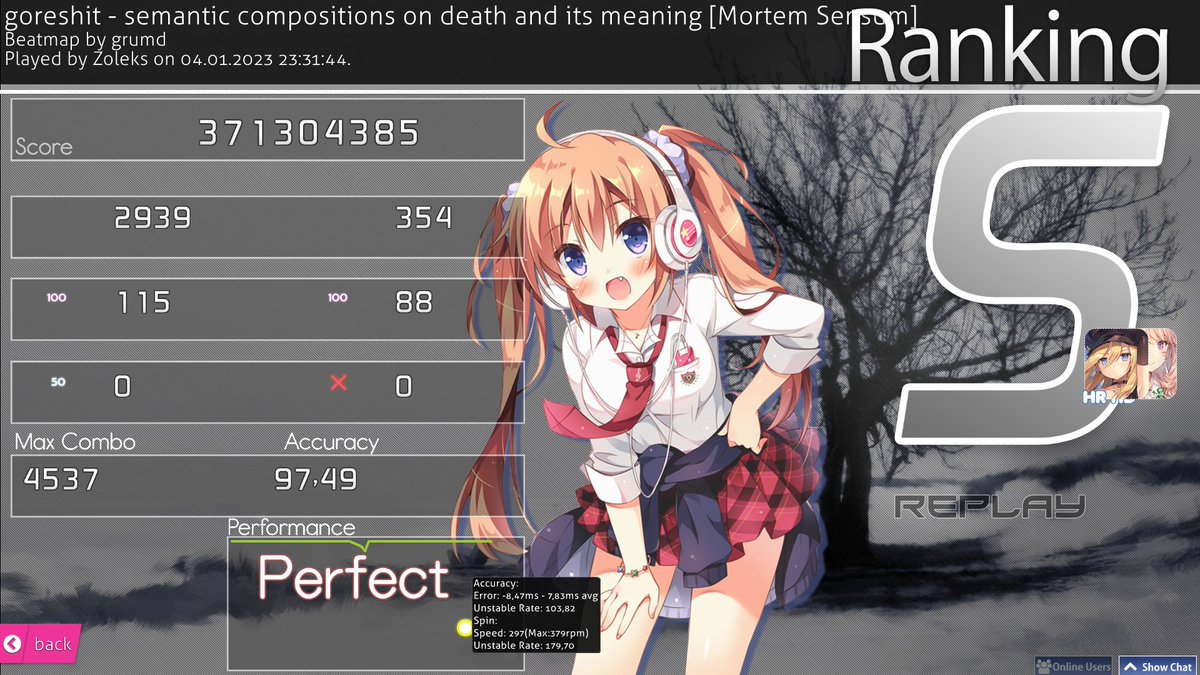 Accuracy issue (i can't play high ar hidden)