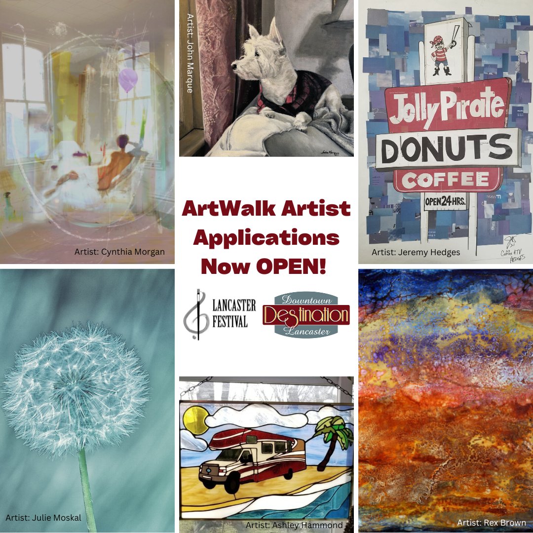 Lancaster Festival (@lanfest) on Twitter photo Are you an artist looking for an excellent opportunity to showcase your art to 10,000+ people while partnering with a local business in Downtown Lancaster?
Email info@lancasterfestival.org to receive an ArtWalk Artist application today! 🎨🖼️ <a href="/dtlancasteroh/">Destination Downtown Lancaster</a> Are you an artist looking for an excellent opportunity to showcase your art to 10,000+ people while partnering with a local business in Downtown Lancaster?
Email info@lancasterfestival.org to receive an ArtWalk Artist application today! 🎨🖼️ <a href="/dtlancasteroh/">Destination Downtown Lancaster</a>