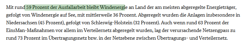 @heizo_schulze @wurm_tobias @thodenk @fdp @1 Bzgl Speicher meinte ich oben weniger dich, mehr die allgemeine Annahme, dass wir nur Speicher brauchen. s.Bild. Mit 59% nicht genutzter Arbeit bei WindOnshore ist da hohes Potential, was verschenkt u dieKosten auf den Strompreis aufgeschlagen werden.Das könnte Gas/Kohle ersetzen