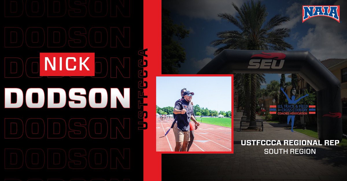 SEUFireTrack's tweet photo. Congrats to Head Coach Nick Dodson on being voted by his peers as the new @USTFCCCA Regional Rep for the South Region. He will serve a three year term that starts January 2023. #Leadership #SouthRegion #FireTF ๐ฅโ
https://t.co/DABWSCOz2W