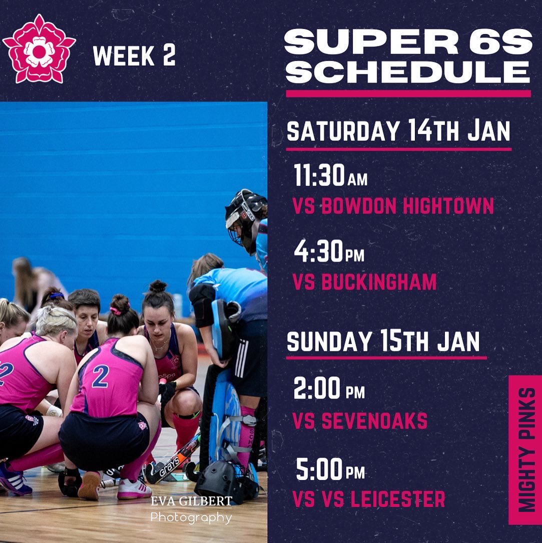 INDOOR IS BACK 🔥

Head down to Repton School this Saturday and Sunday to see the team open their Super 6s campaign! 

Swipe through to see all the fixtures across both weekends 🤩