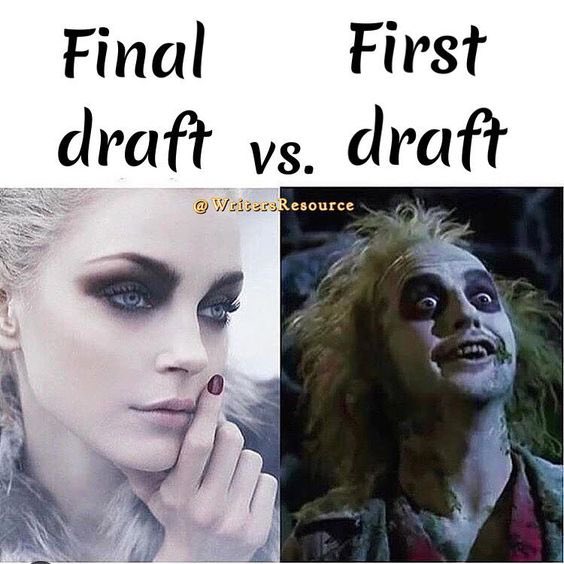 why are first drafts so rude 😭 #BookTwitter #WritingCommunity