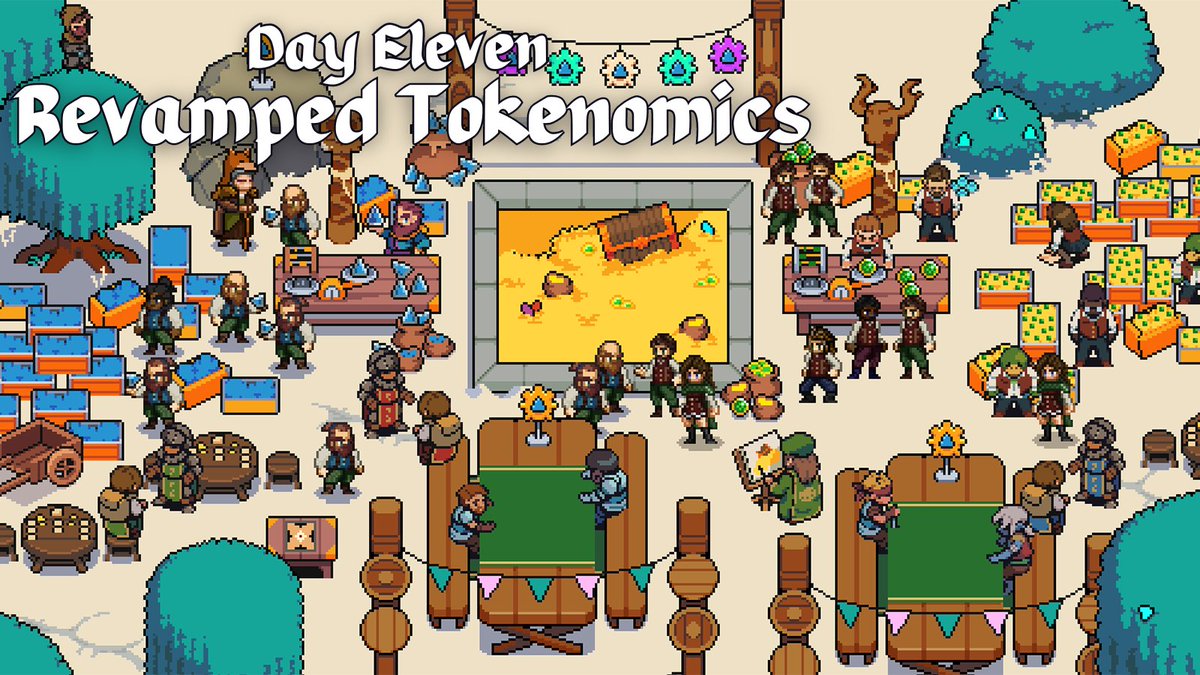 DeFiKingdoms's tweet photo. On the 11th day of DFK we're celebrating our revamped tokenomics! For more details on how our tokenomics work, head to https://t.co/GYmTjCLKoe.
To enter to win today's prizes, comment here with what you love about DFK's tokenomics! #12DaysofDFK https://t.co/OhwPyxHdvP