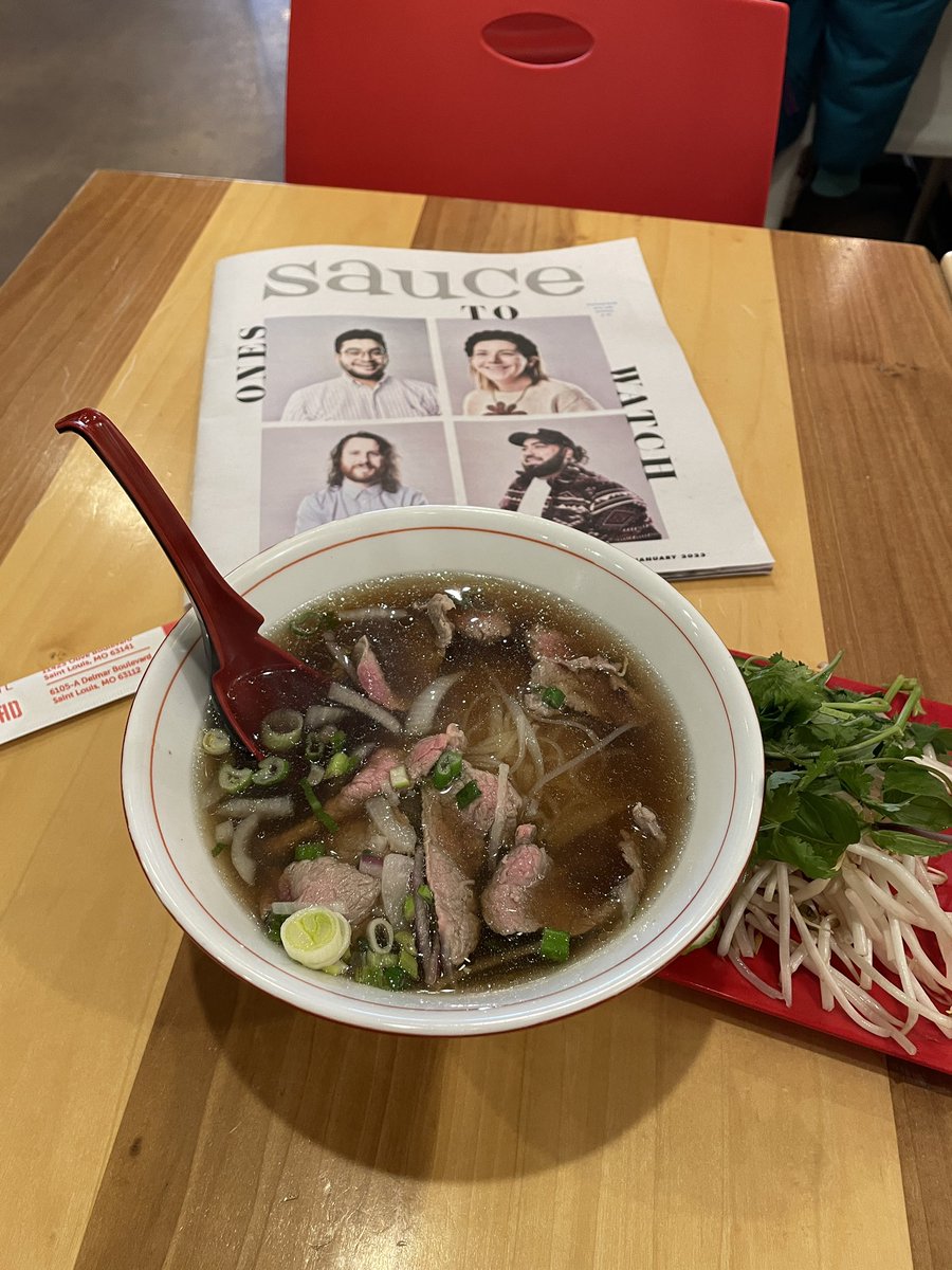 There’s only one thing to grab for lunch on days you don’t feel 100%. <a href="/NudoHouseSTL/">Nudo House STL</a> pho is like a@magic cure.
