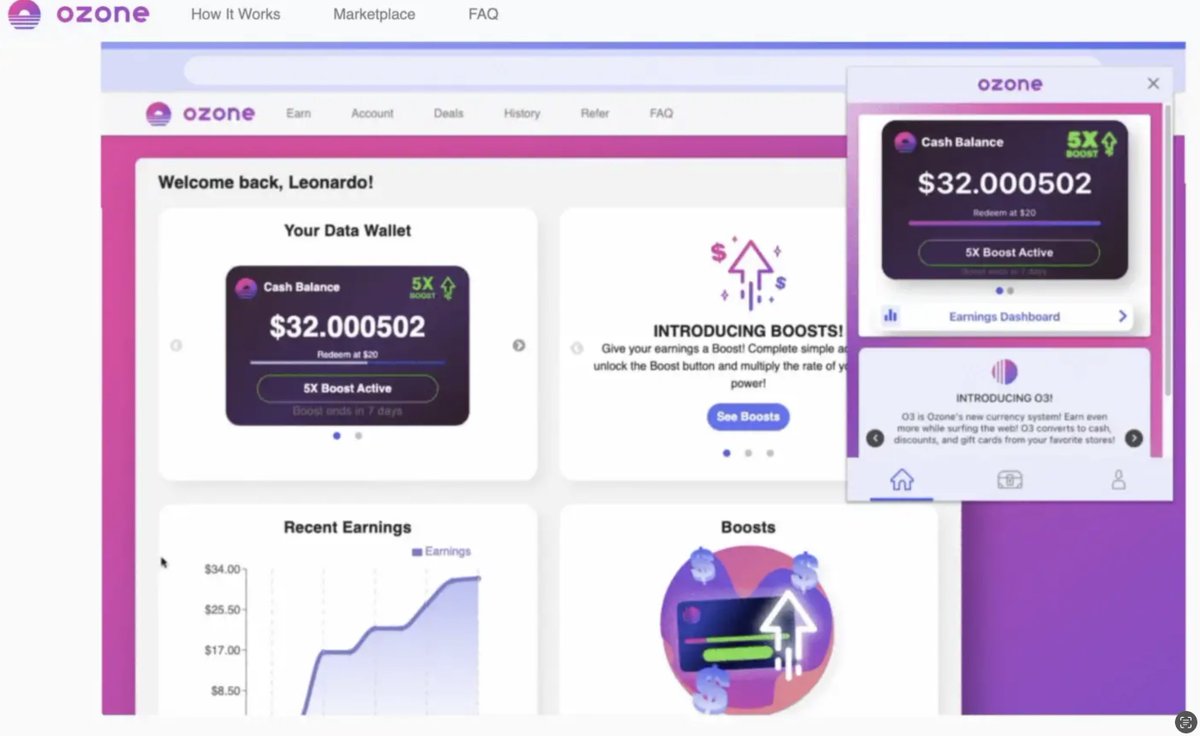 At Ozone, we're working to make it easy for users like us to talk to #bigtech #faang companies in a simple exchange:

My data and info in exchange for immediate value.

With our Google Chrome plug-in and iOS mobile app, you can get the most out of your user data.