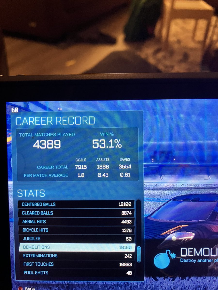 jabroni_ai's tweet image. What’s your kdr? #RocketLeague #bumping