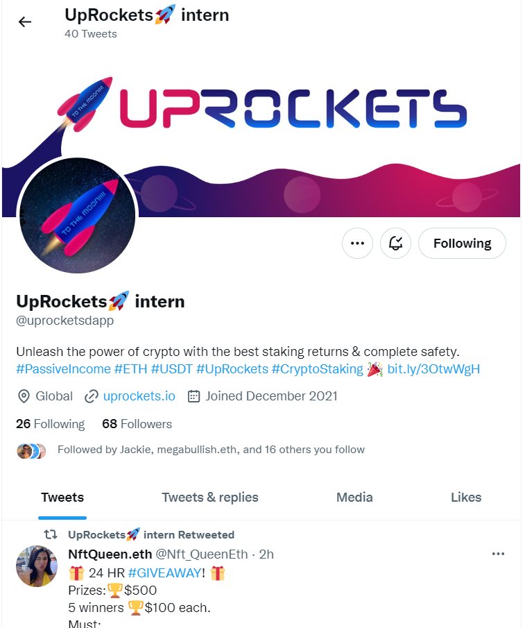 HenryThePower's tweet photo. @Nft_QueenEth @uprocketsdapp All tasks done https://t.co/wYNrhS3OrT