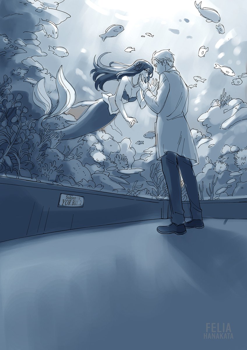 twiyor mermaid au process (1/2)
sketch > finished lineart + grayscale > blue underpainting > local colors over underpainting 