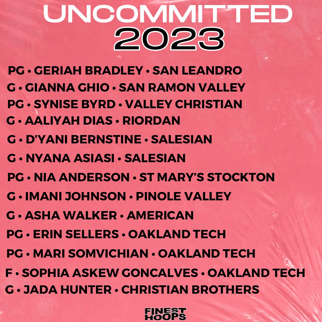 College Coaches there are some really good 2023’s still available in Norcal! Check them out! 
#norcalsfinest2023