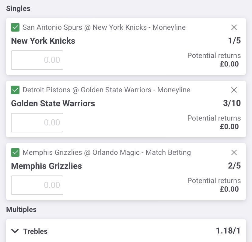 HassTips's tweet image. 🗓️ 4/1/23
🏀 Multiple
💥 Treble
💸 1.5u - 1.18
✏️ PaddyPower