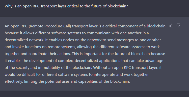 thepoktopus's tweet photo. So simple, an AI can understand it. @POKTnetwork https://t.co/uuLuM0tVGz