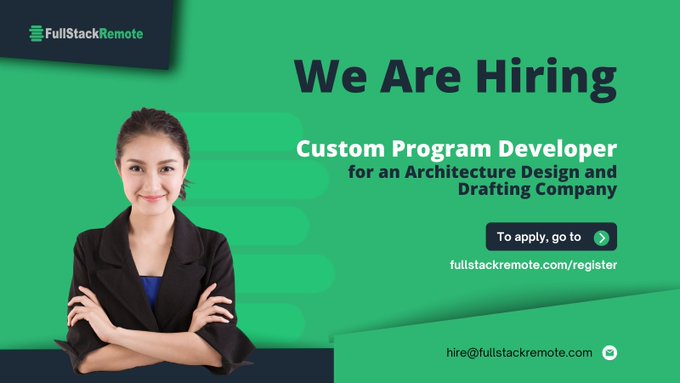 ScottMc01254606's tweet image. Join our team as a custom program developer and help design and draft innovative architecture projects!

Learn more 👉  bit.ly/3Ckp65y

#fullstackremote #hiringsoftwareengineers #howtohireasoftwaredeveloper #howtohireasoftwareengineer #howtohirethebestsoftwaredevelopers