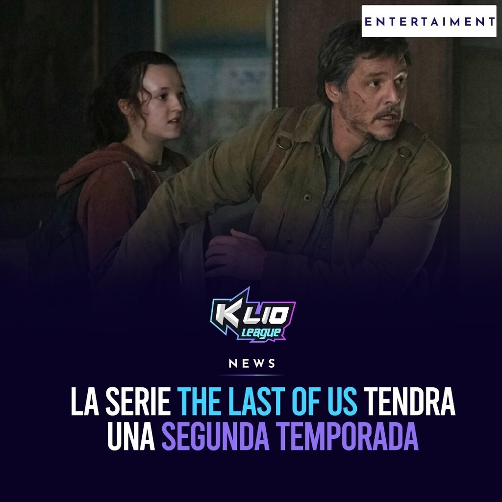 klioleague's tweet photo. La segunda temporada de la serie de HBO, The Last of Us, ha sido confirmada, y se basará en la segunda entrega del famoso videojuego.

No te olvides de seguirnos en nuestras redes para que no te pierdas de nuestros torneos y giveaways.
■
■
■
#klio #t… https://t.co/tltYjXL7vo https://t.co/tNnJflgzu6