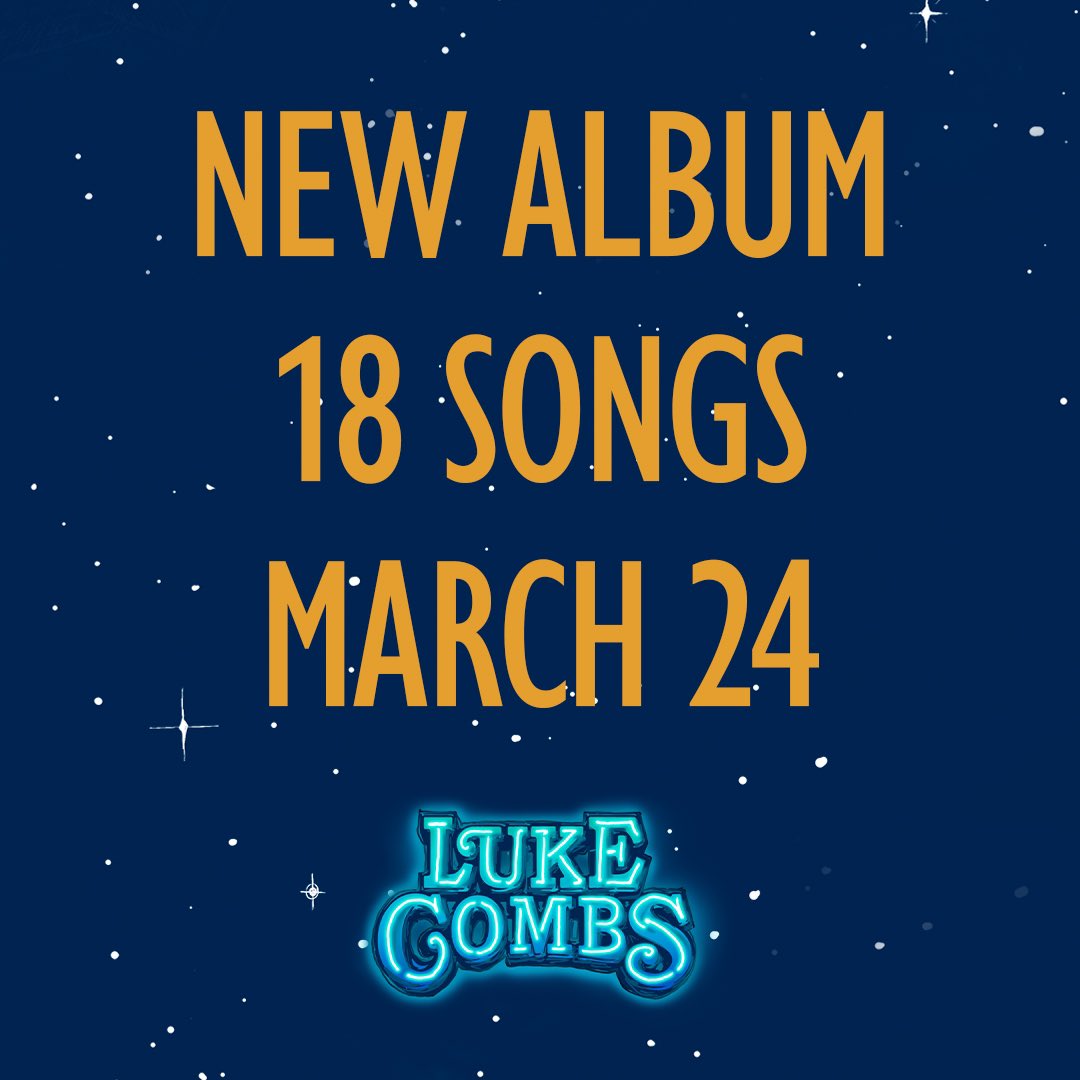 New album. 18 songs. March 24.