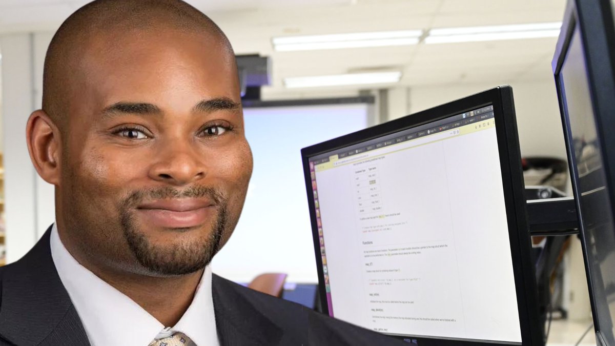MorganStateU's tweet photo. Landing a nearly $400K @NSF grant to help diversify the #CompSci field, Morgan State prof. Edward Dillon Jr., Ph.D., says he enjoys 'teaching students while watching them reach their full potential.'

More on the #CompSci expert with #MorganMagazine+.
🔗 https://t.co/ux1LvDyWBd https://t.co/ERTHHQKb62