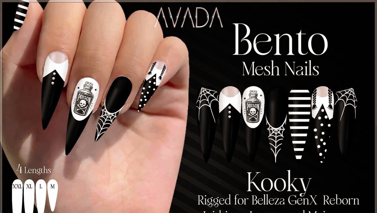 MediaSL1's tweet photo. Avada. Bento Nails Kooky – NEW
✔️ #Virtualworlds ✔️ #MediaSl ✔️ #Metaverse
⭐ join https://t.co/AaO41oZ8bz Discord: https://t.co/S8R6esljwl
#Avadasl #bestsecondlife #NewSL #Secondlife #secondlifefashion #SL #slblogging
https://t.co/1xspEKUKta https://t.co/YJ9DGHgdn2