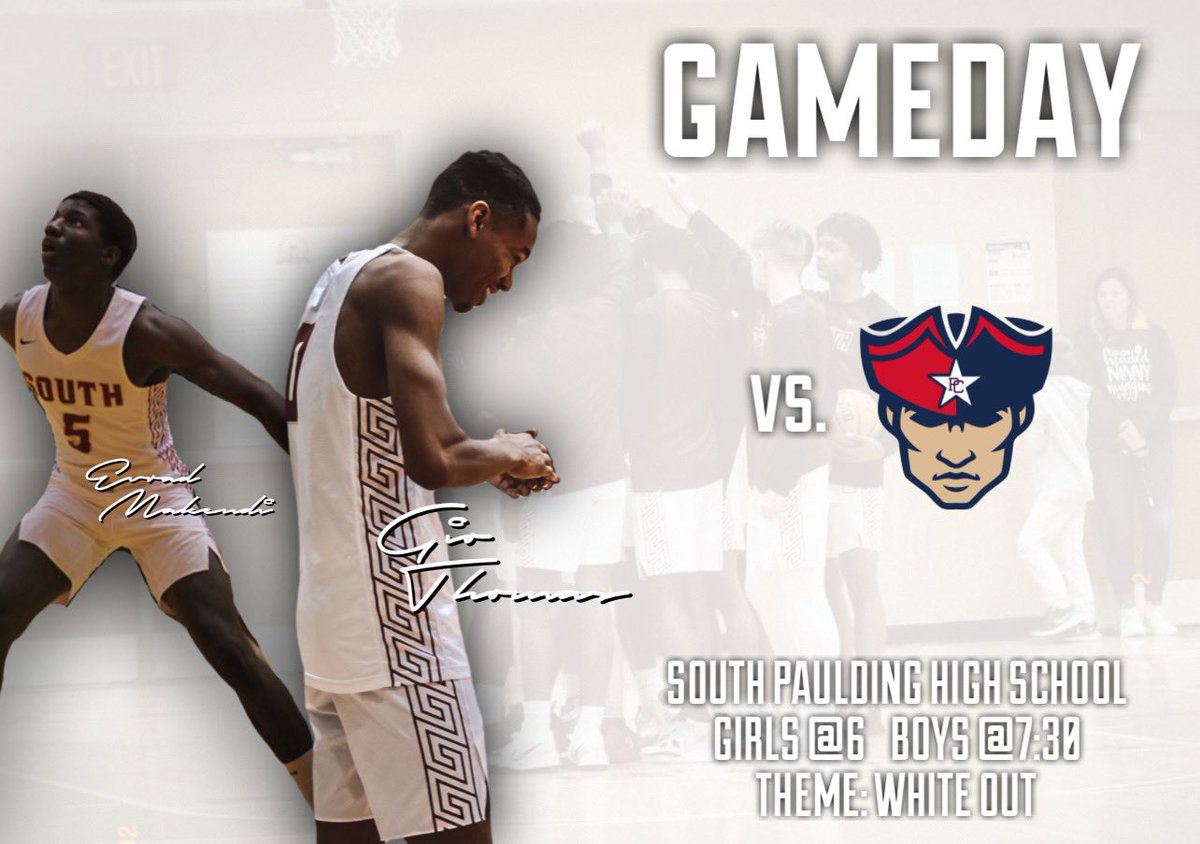 South Paulding Student Section (@sectionspartans) on Twitter photo Gameday is back spartans!! big region game tommorow night at the crib vs PC at 6 and 7:30.
Be there and be LOUD!!!
<a href="/SPCoach11/">Coach Gil Davis</a> @dshep1999 <a href="/SPHSbball/">SPHS Boys Basketball</a> <a href="/GioThomas0/">Gio Thomas</a> <a href="/EvradMakendi/">Evrad Makendi</a> Gameday is back spartans!! big region game tommorow night at the crib vs PC at 6 and 7:30.
Be there and be LOUD!!!
<a href="/SPCoach11/">Coach Gil Davis</a> @dshep1999 <a href="/SPHSbball/">SPHS Boys Basketball</a> <a href="/GioThomas0/">Gio Thomas</a> <a href="/EvradMakendi/">Evrad Makendi</a>