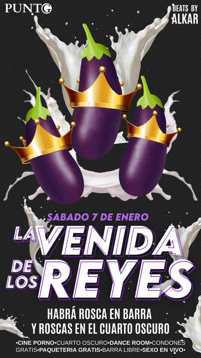 ¡QUE NO TE GANEN LA ROSCA!

Ven este sabado y sácale el muñeco al pan 🎯 habrá rosca en barra y en el cuarto oscuro👌

PARA INGRESAR CHECA NUESTRA LIGA DE WHATS FIJADA EN EL PERFIL 💕🍭