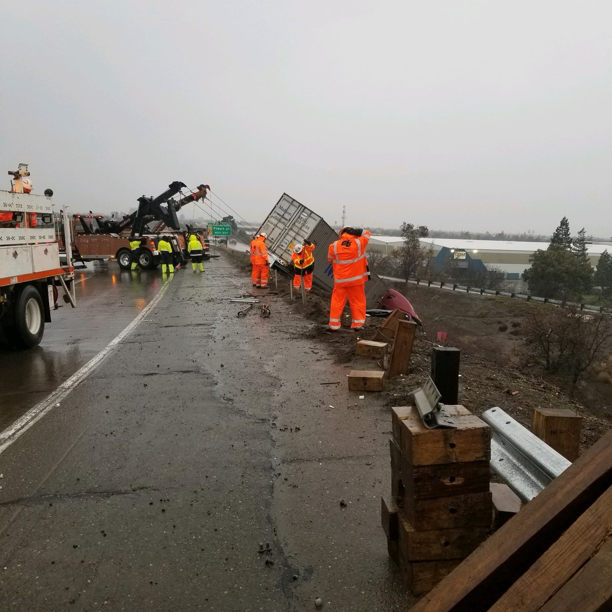 Caltrans District 10 on Twitter "Early this morning, D10 Guardrail