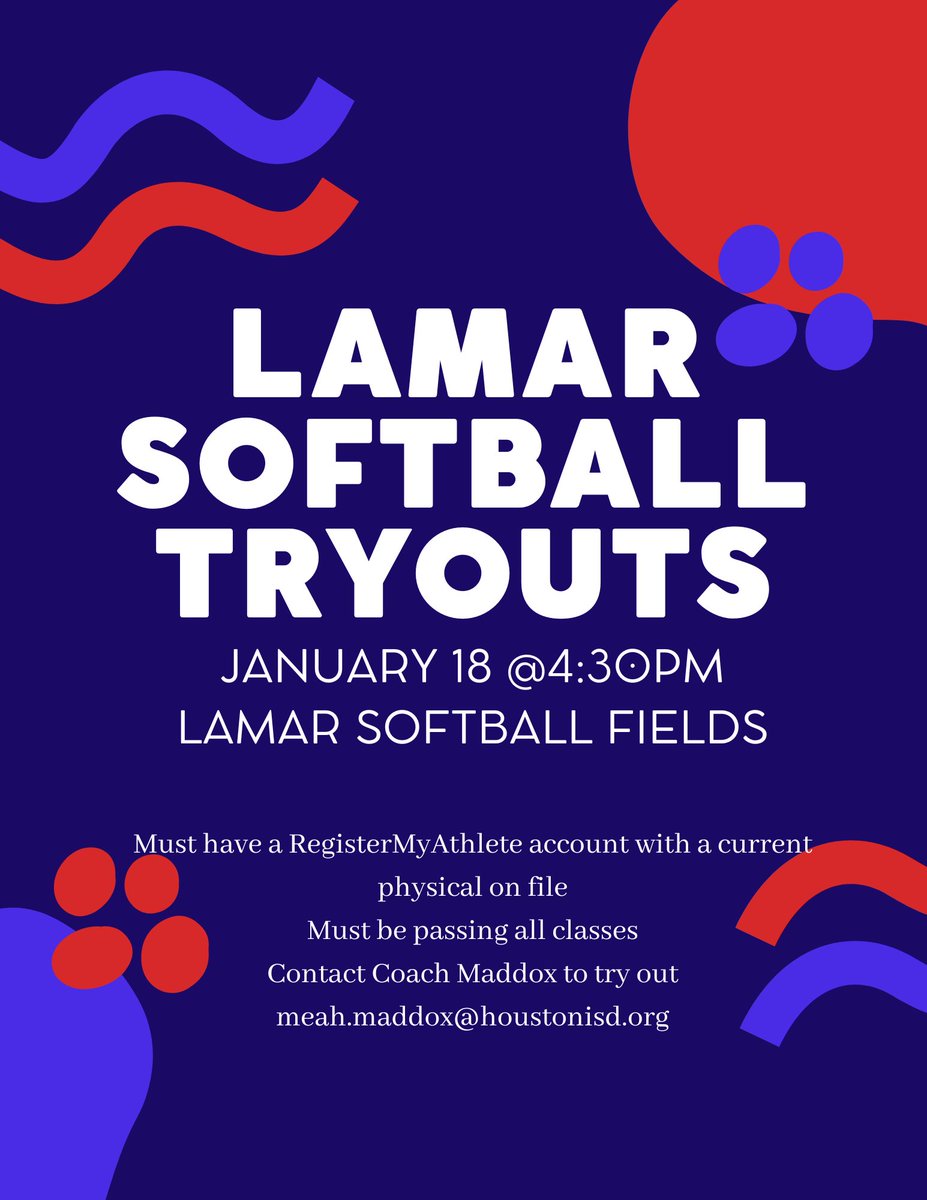 You must contact Coach Maddox First ! Contact Info is listed on the flyer …❤️🥎
