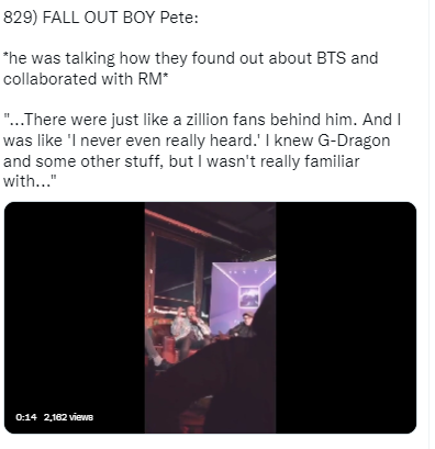 vendicattossic's tweet photo. Manipulating charts, bulk buying albums and paying the media for articles and awards don't make them global. It's the same for everyone. ps:Fall Out Boy Pete: "I knew GD but what's BTS?"Sadly, not even your faves hoobaes who are the biggest fans of them consider them famous https://t.co/AR1SDzoQst