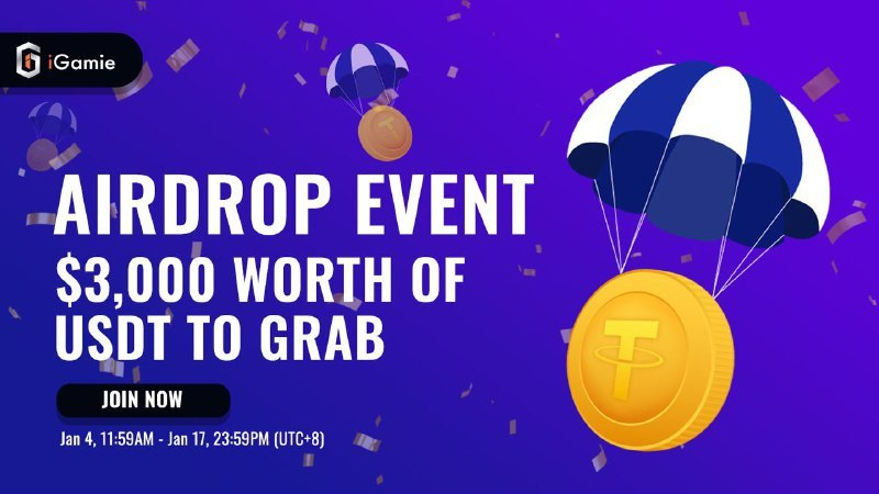 AirdropStario's tweet photo. 💧 iGamie Airdrop 💧

🏆 Task:          ➕  5 USDT for 600 random participants each.

👨‍👩‍👧 Referral:   ➕  110 USDT for top 10 referrers.

🔛 Airdrop Link &amp; Information: https://t.co/uejcJ3YFzy

#cryptocurrency #Airdrop #BSC #Bitcoin #USDT #iGamie #Airdropstario https://t.co/aBmA6cogAd
