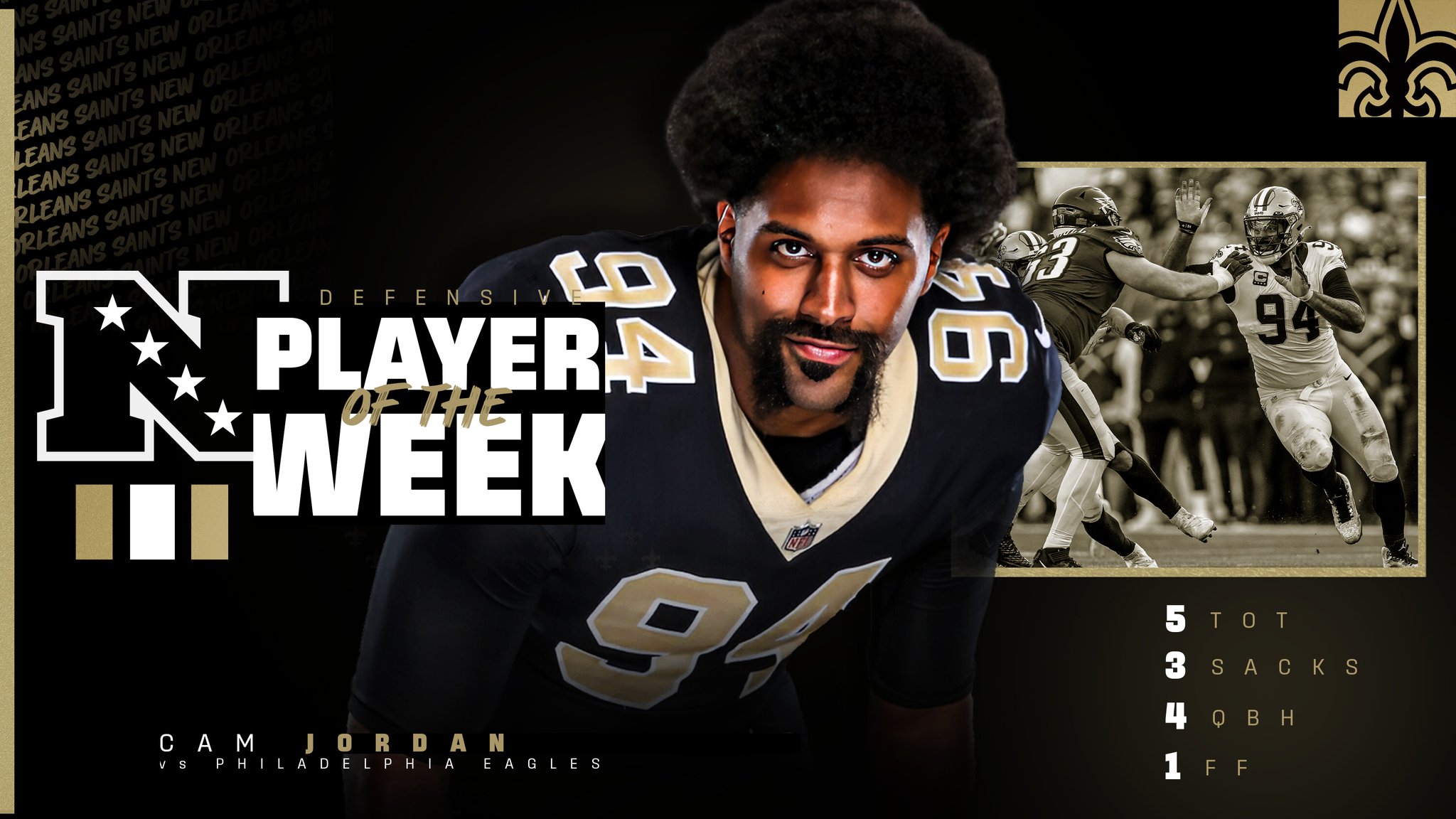 New Orleans Saints on X: 'Congrats to @CamJordan94 on being named