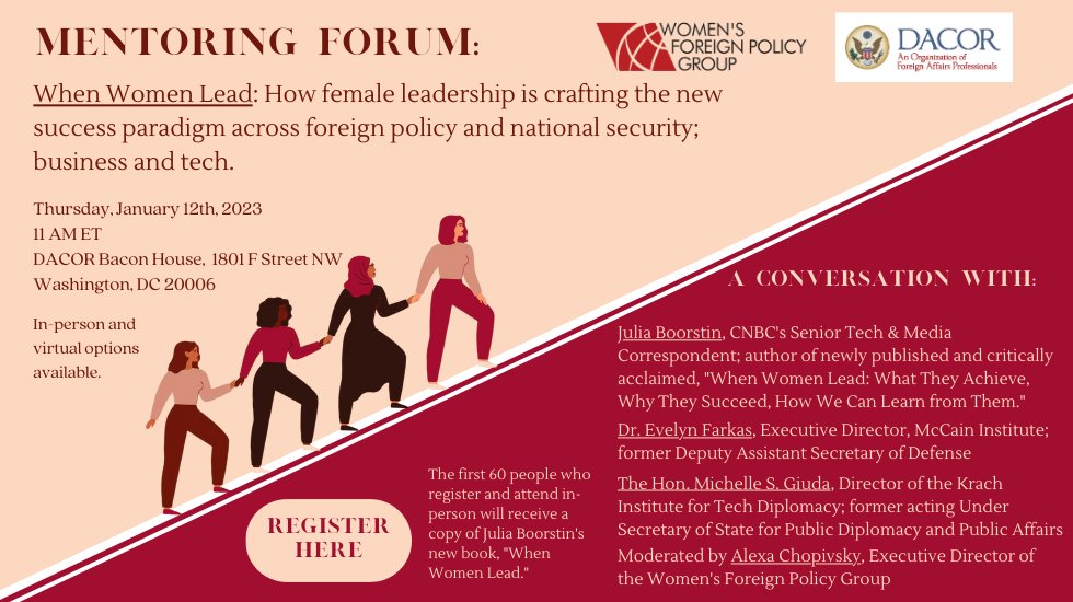 wfpg's tweet photo. Join us Thursday, January 12th, for the first WFPG event of the new year! WFPG is holding a mentoring forum, followed by a lunch and book signing with CNBC's @JBoorstin, author of "When Women Lead."
Register on our website today! https://t.co/gt5SKpOhjJ
#wfpg #mentoring https://t.co/ajdPORdI8L