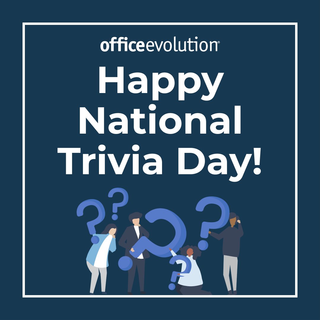OfficeRapids's tweet photo. Happy National Trivia Day! Test out your knowledge with this one: Coworking spaces offer all of the following amenities except: A. Free coffee &amp; tea B. WiFi, printers, &amp; copiers C Staffed reception E. Just kidding Office Evolution offers all of these!
https://t.co/2UaKOMcqXE https://t.co/HJz9Y3l92l