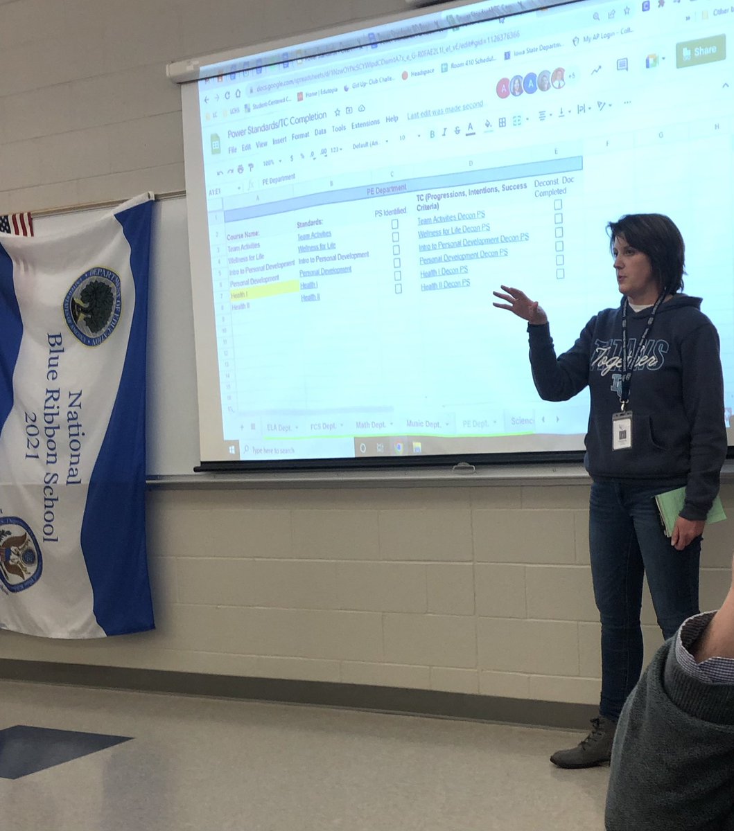 EDLisaHartman's tweet photo. Our high school coaches supporting, facilitating, and leading our standards work at the high school at today’s professional learning! #inspiringexcellenceLC https://t.co/HQyFmITfEE