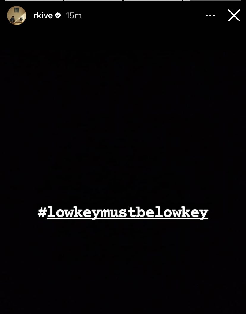 230105 Namjoon via instagram story: “#lowkeymustbelowkey” 🔗 instagram.com/stories/rkive/…