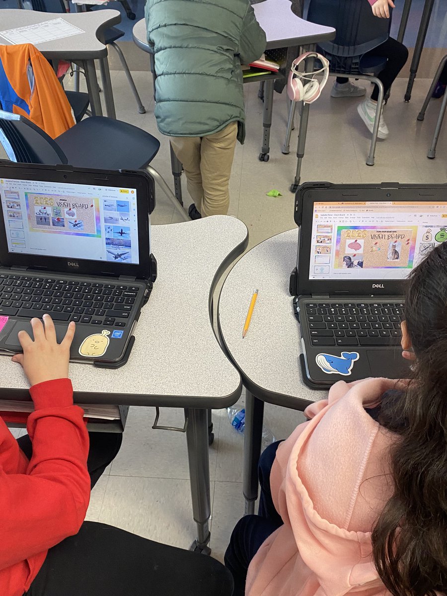 mrspharesyall's tweet photo. Loved getting invited by @MsRiddle20 to see her 3rd grade Ss @RangeElementary create digital Vision Boards for 2023 🎉 #HappyNewYear https://t.co/kOciHBcoRo
