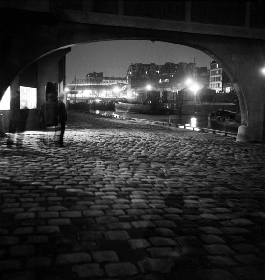 Pierre Jahan , Canal Saint-Martin 1937. Paris