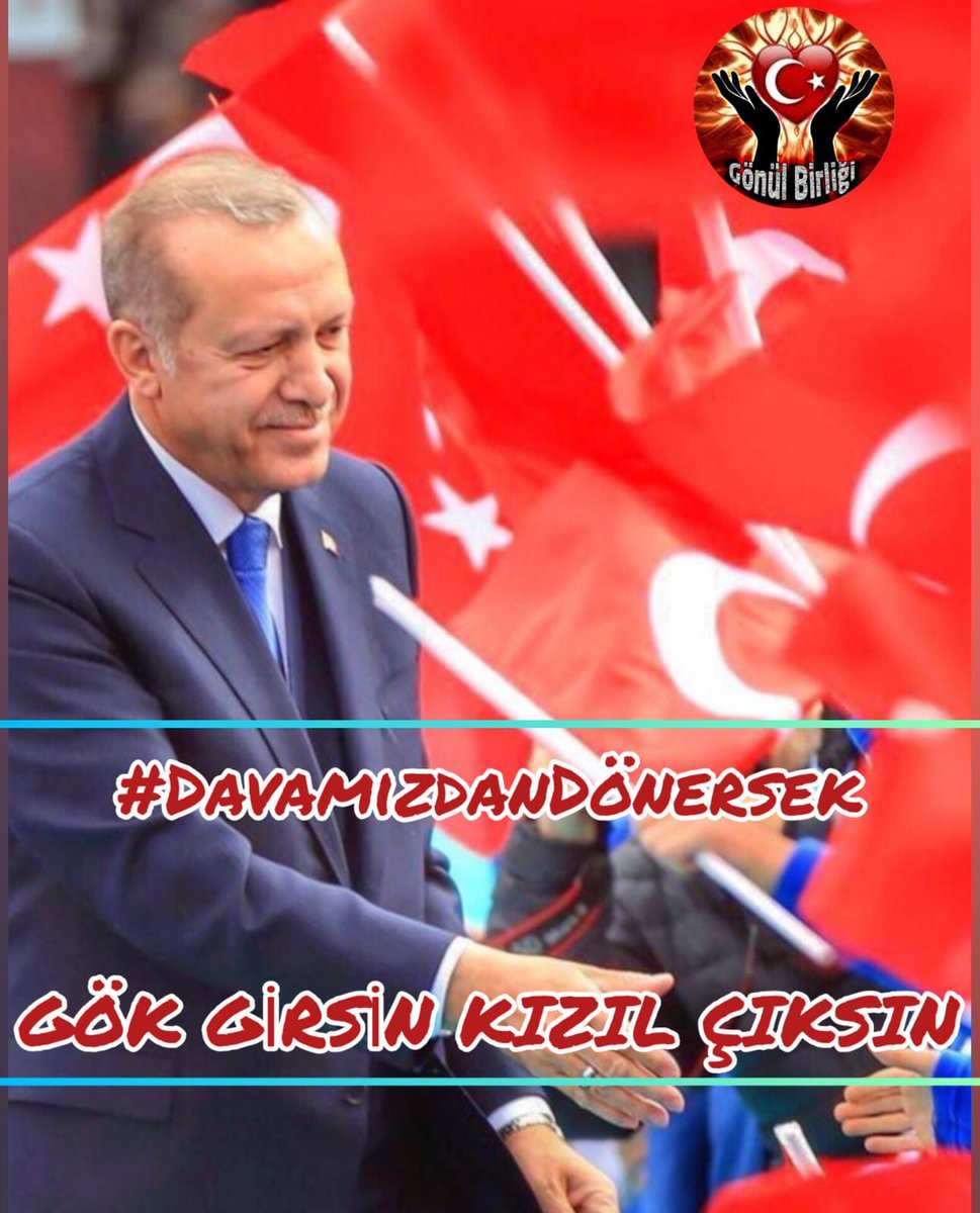 Yürüdüğün istikamette seni yalnız bırakırsak 
GÖK GİRSİN KIZIL ÇIKSIN 
#DavamızdanDönersek