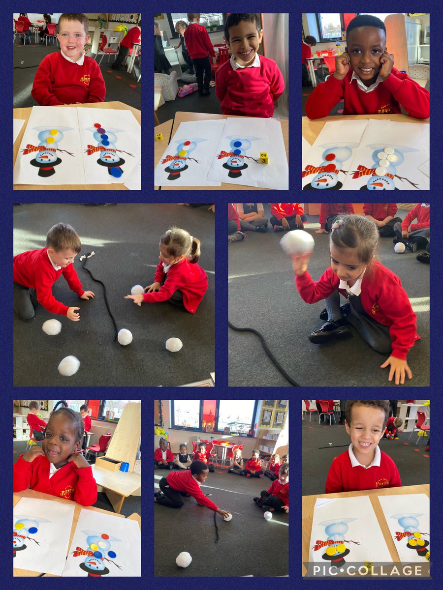 NewParkPrimary's tweet photo. An indoor snowball fight and building snowmen for RC today in maths!
We used a winter theme to help us learn all about “more than and fewer than”. ☃️❄️
#NP_RC #NP_Maths https://t.co/4ACjP6RJJk