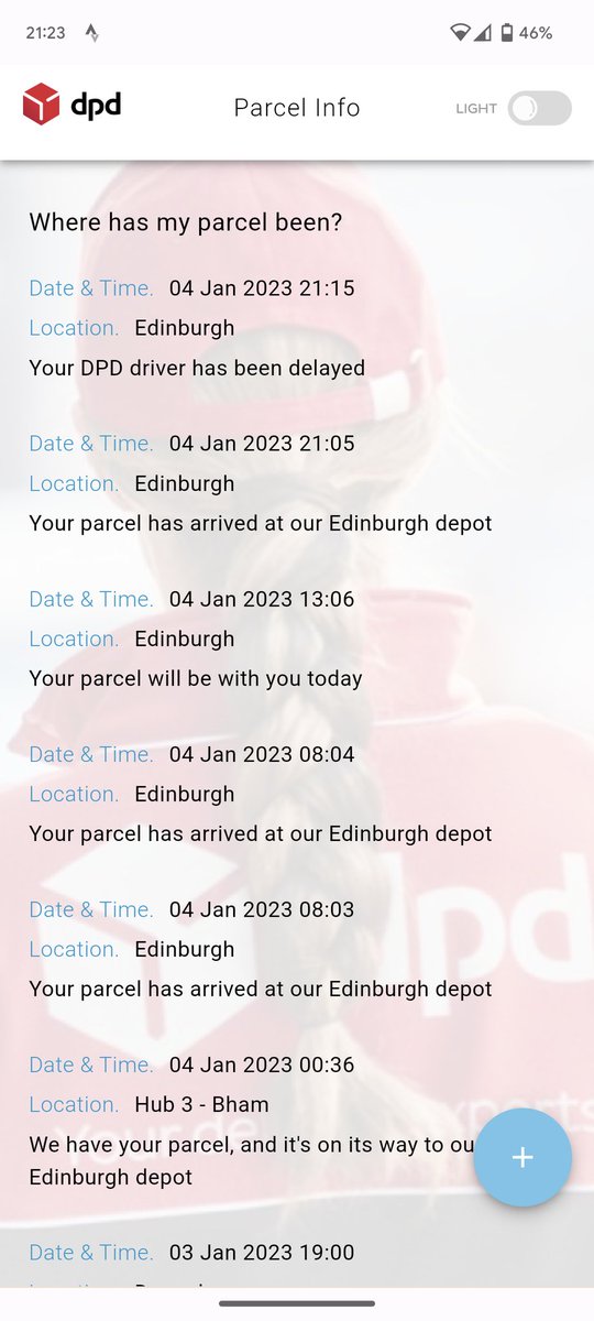 mikeylele's tweet photo. @TurnerandGeorge my order was meant to be delivered by DPD today but seems to be back at the depot, despite having been out for delivery earlier. Can you help? I'm guessing the delay means it's spoiled now. https://t.co/b2gHpRA3ap