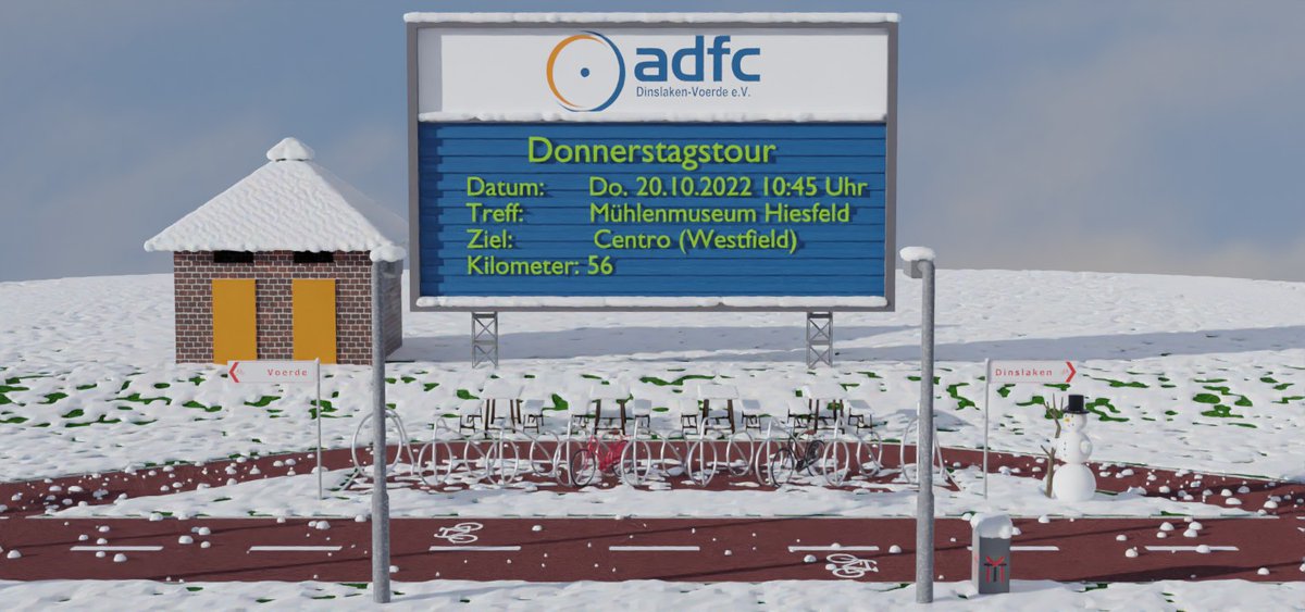 🚲 #Donnerstagstour 🚲
Centro (Westfield) (56 KM)
Treffpunkt : 10:45 Mühlenmuseum Hiesfeld
dinslaken-voerde.adfc.de/radtouren
#Radfahren #FahrradClub