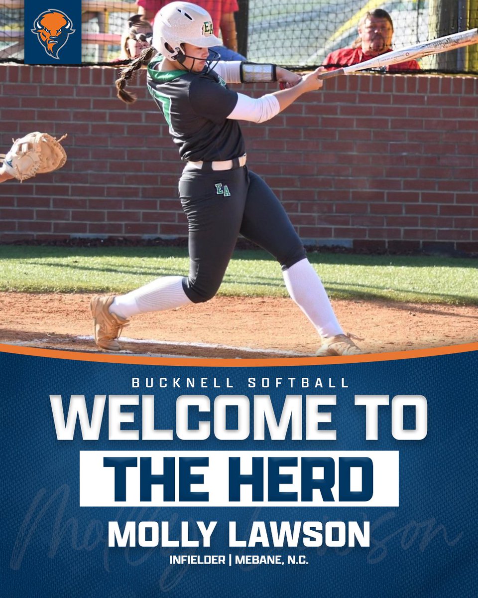 Good golly! Please welcome Molly Lawson to Bucknell! 

#rayBucknell #Team45