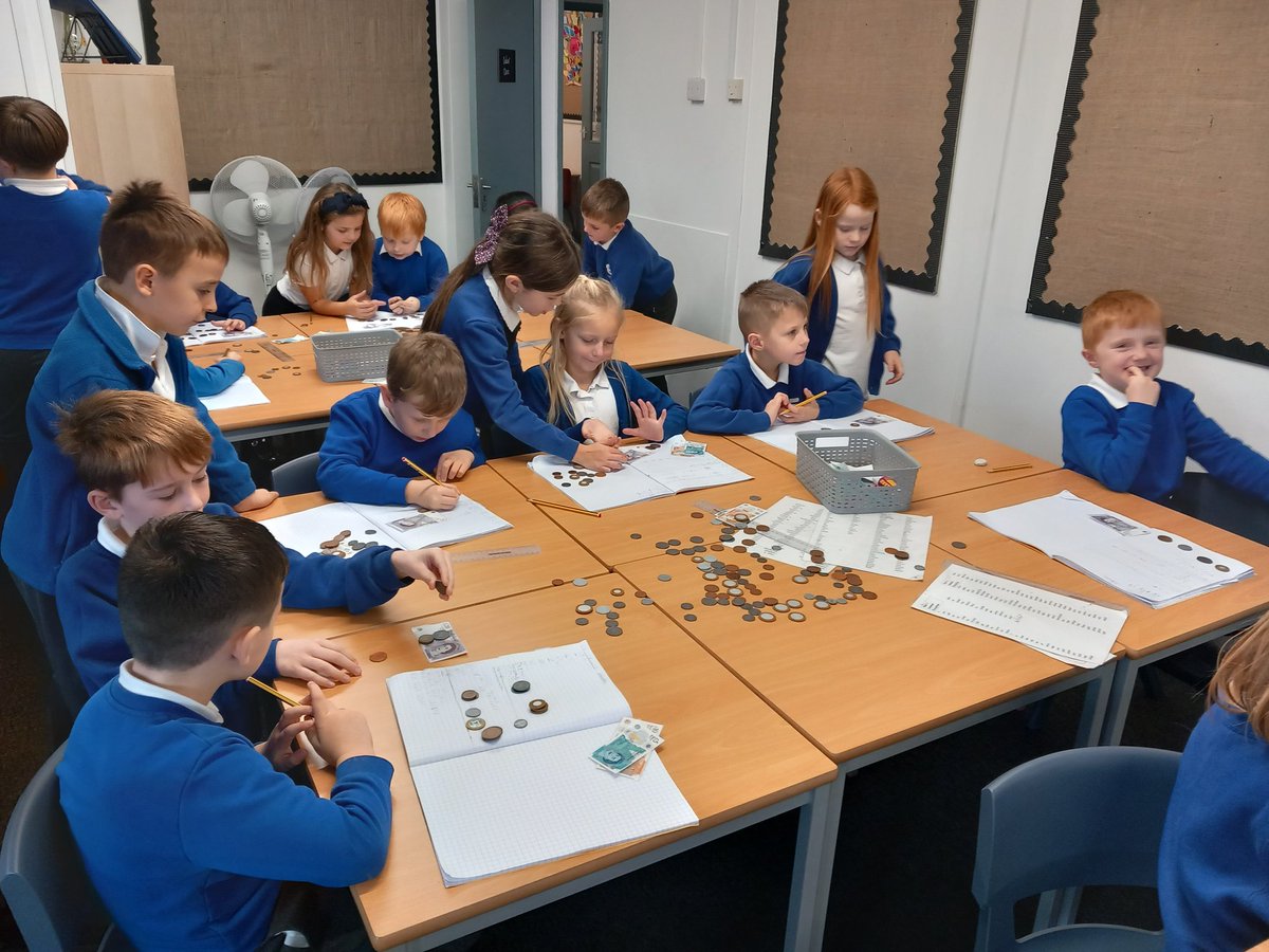 Cedar Class kept it practical in Maths today to learn about counting coins. A tricky skill to master, especially with mixed coins, but with the help of peer to peer support, we're getting there!