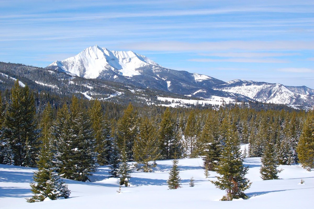 Love the views this time of year! #mountainview #montana #snow #snowypeak #view