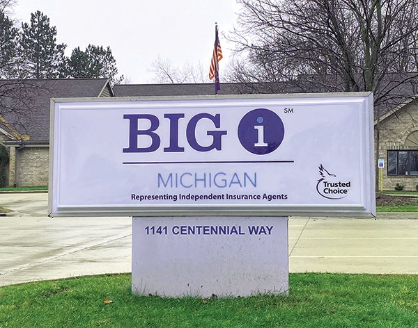 New year, new association sign to greet members at Big I Michigan headquarters!
