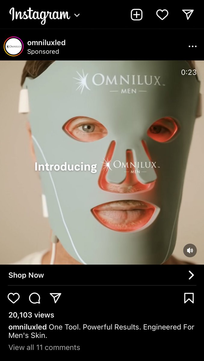 Instagram serving up some really frightening ads lately… maybe I am the perfect profile in their lookalike audience for this rejuvenating troll mask. Hard to say