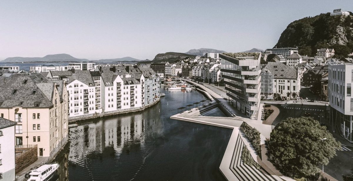 Når eg ser slike 'hadde-det-ikke-vært-gøy-med-litt-sånn-Bjarke-Ingels-aktige-greier-her-i-Ålebyen-da' så tenkjer eg at Arkitekturopprøret kanskje har eit poeng likevel.